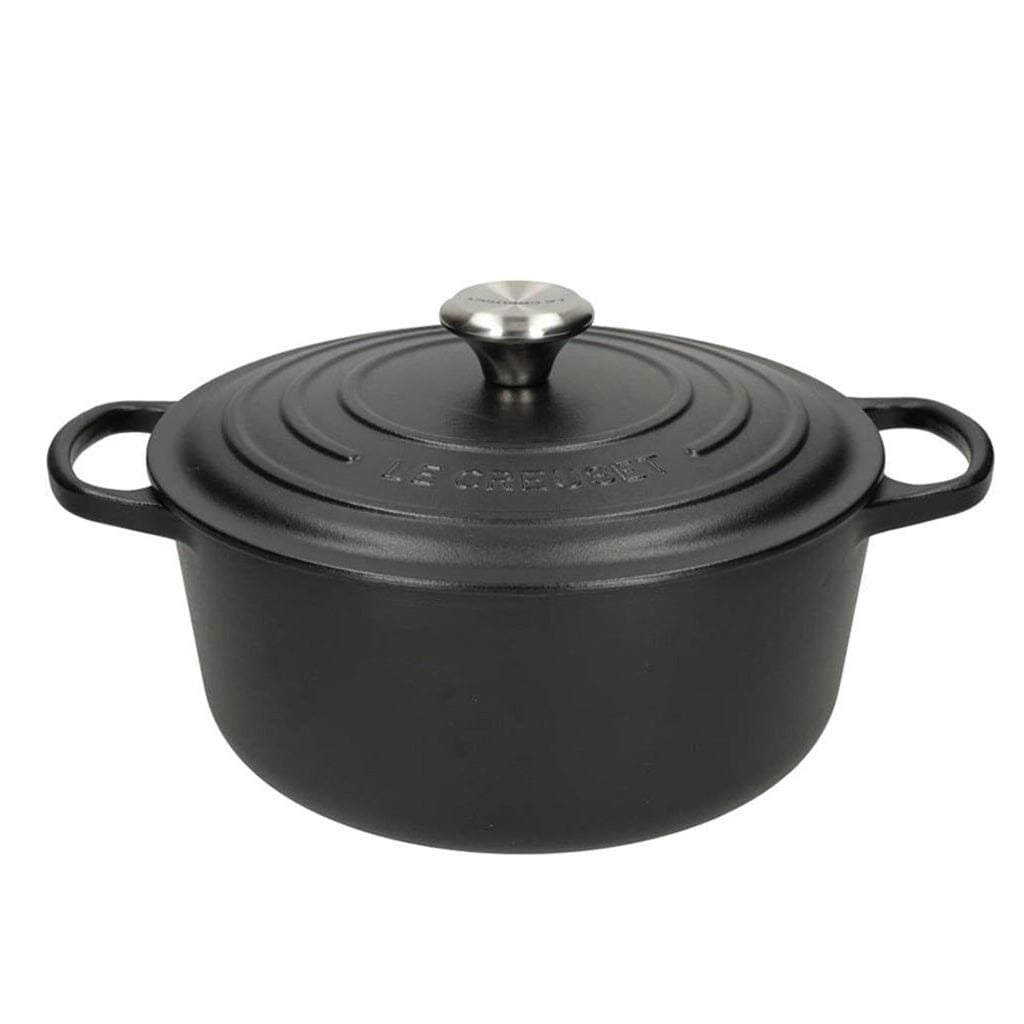 Le Creuset - Signature Braadpan Mat Zwart 24 cm (zwart interieur) Braadpan Le Creuset 