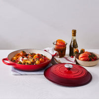 Le Creuset - Signature Campagnard Braadpan Kersenrood 30 cm Braadpan Le Creuset 