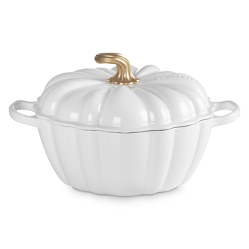 Le Creuset - Cocotte Citrouille Signature Blanc 24 cm Cocotte Le Creuset