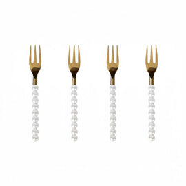 Lepelclub - Gebaksvorkjes - Parel - Set Van 4 LepelClub 