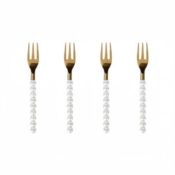 Lepelclub - Fourchettes à pâtisserie - Perle - Lot de 4 LepelClub