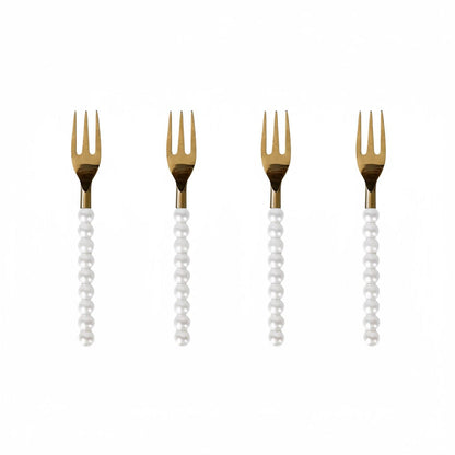 Lepelclub - Gebaksvorkjes - Parel - Set Van 4 LepelClub 