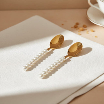 Lepelclub - Koffielepels - Parel - Set Van 2 LepelClub 