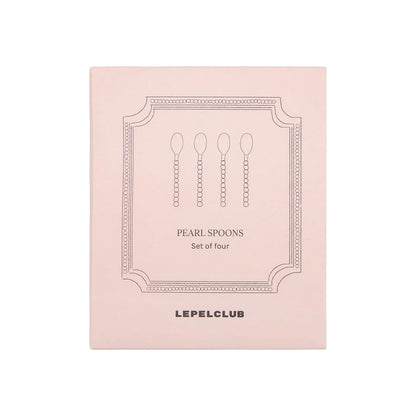 Lepelclub - Koffielepels - Parel - Set Van 4 LepelClub 