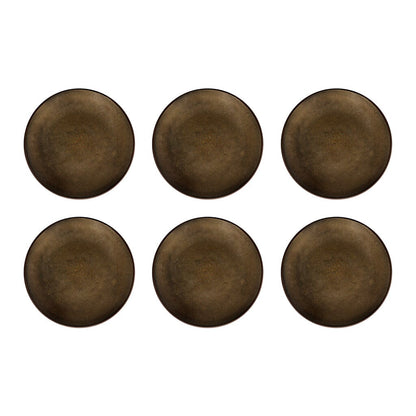 Medard de Noblat - Feeling Bronze Dessertbord 21 cm (set van 6) Dessertborden Medard de Noblat 