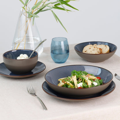 Medard de Noblat - Feeling Indigo Dinnerbord 26.5 cm (set van 6) Dinerborden Medard de Noblat 