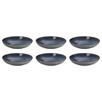 Medard de Noblat - Feeling Indigo - Gourmet plate 24.5 cm (set of 6) Gourmetbord Medard de Noblat 