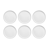 Medard de Noblat - Yaka Black Dessertbord 21.5 cm (set van 6) Dessertborden Medard de Noblat 