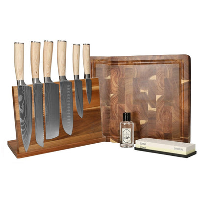 Shinrai Knives - Akari Damascus print Mega Bundel - All you need