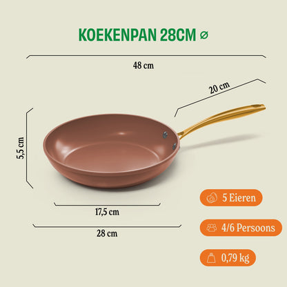 Cook & Pan Sienna Koekenpan 28 cm