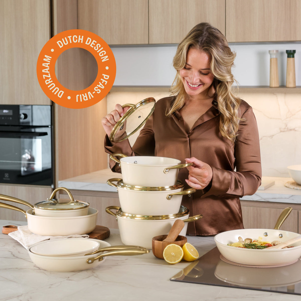 Cook & Pan Vanilla Wokpan 30 cm