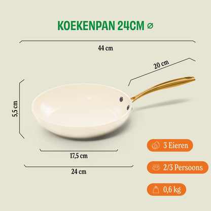 Cook & Pan Vanilla Koekenpan 24 cm