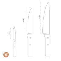 Opinel - Messenset 3delig, Opinel Parallèle, rvs/hout Opinel 