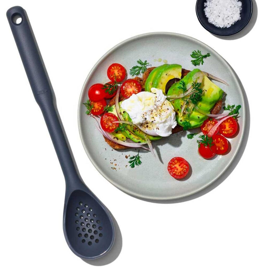 OXO - Lepel met gaatjes siliconen grijs OXO 
