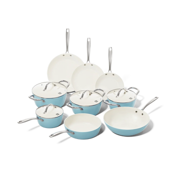 Cook & Pan - Batterie de cuisine Go Blue 9 pièces