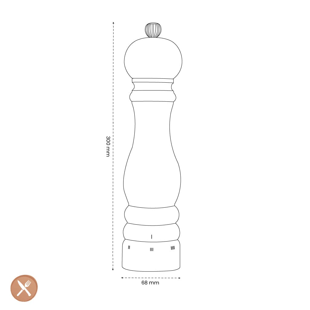 Peugeot - Paris u'select Zoutmolen Chocolade 30 cm - Hout Zoutmolen Peugeot 