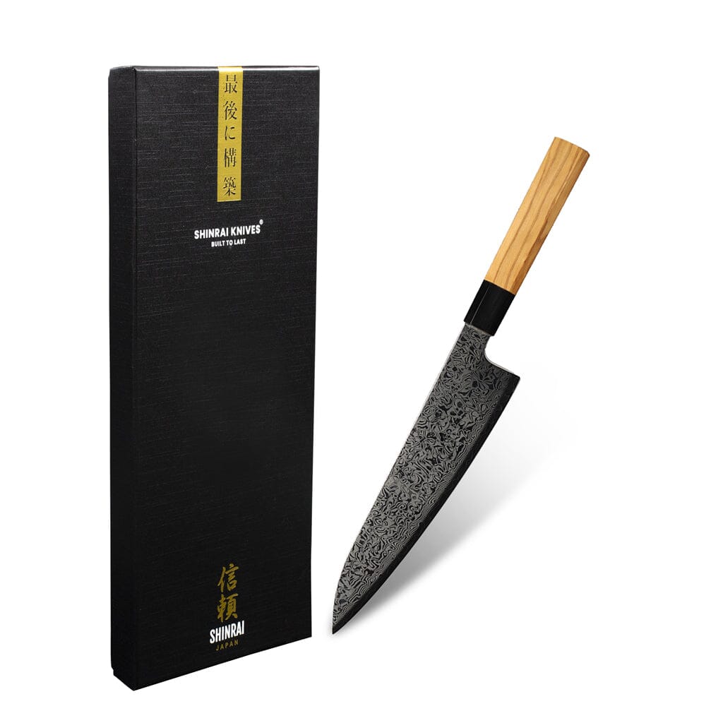 Shinrai Japan - Takumi Kaza Damascus Koksmes 20 cm Koksmes Shinrai Japan 