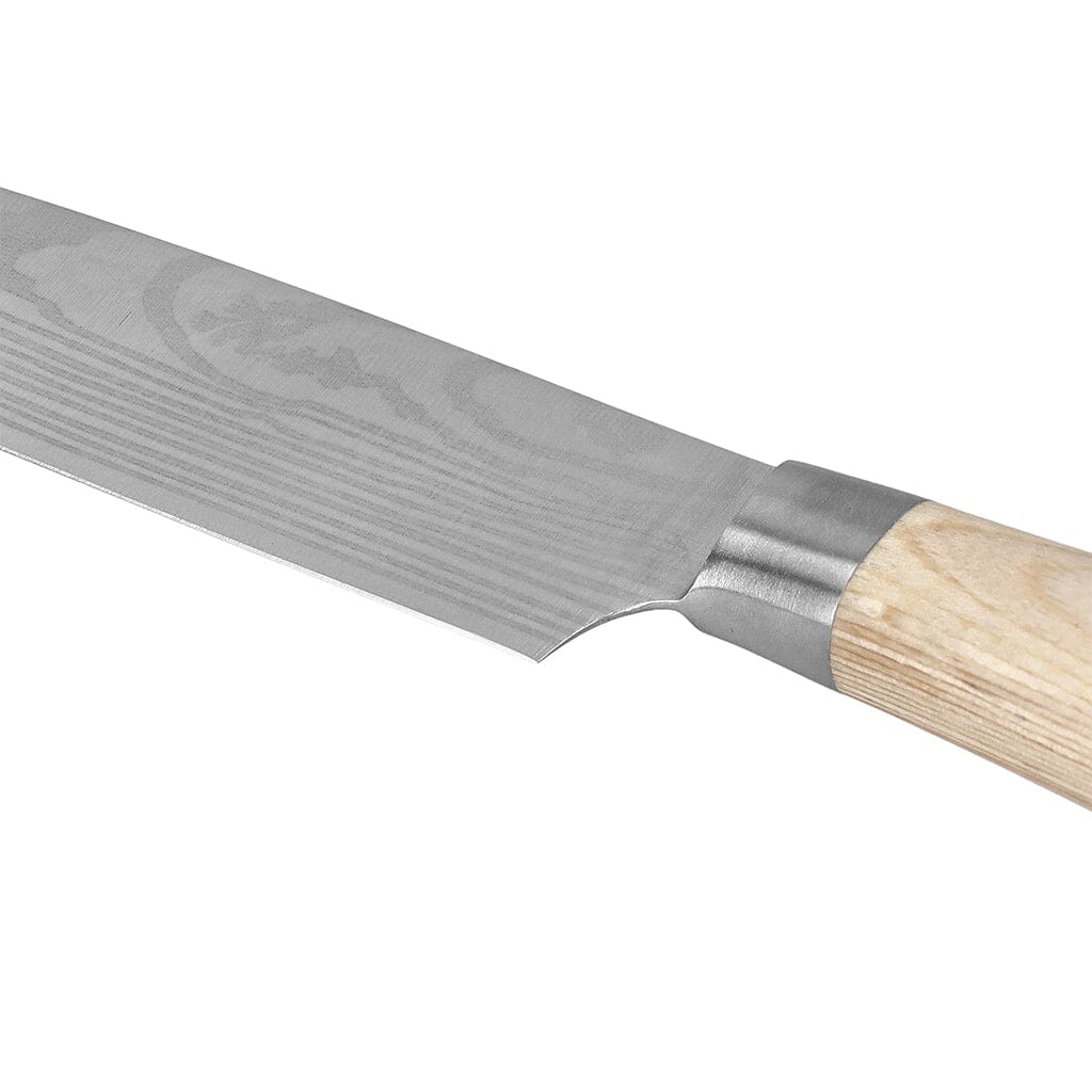 Shinrai Knives - Akari Damascus Print Santoku mes 13 cm Santokumes Shinrai Knives 