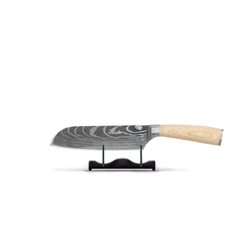 Couteaux Shinrai - Couteau Santoku Akari Damascus Print 13 cm Couteaux Shinrai