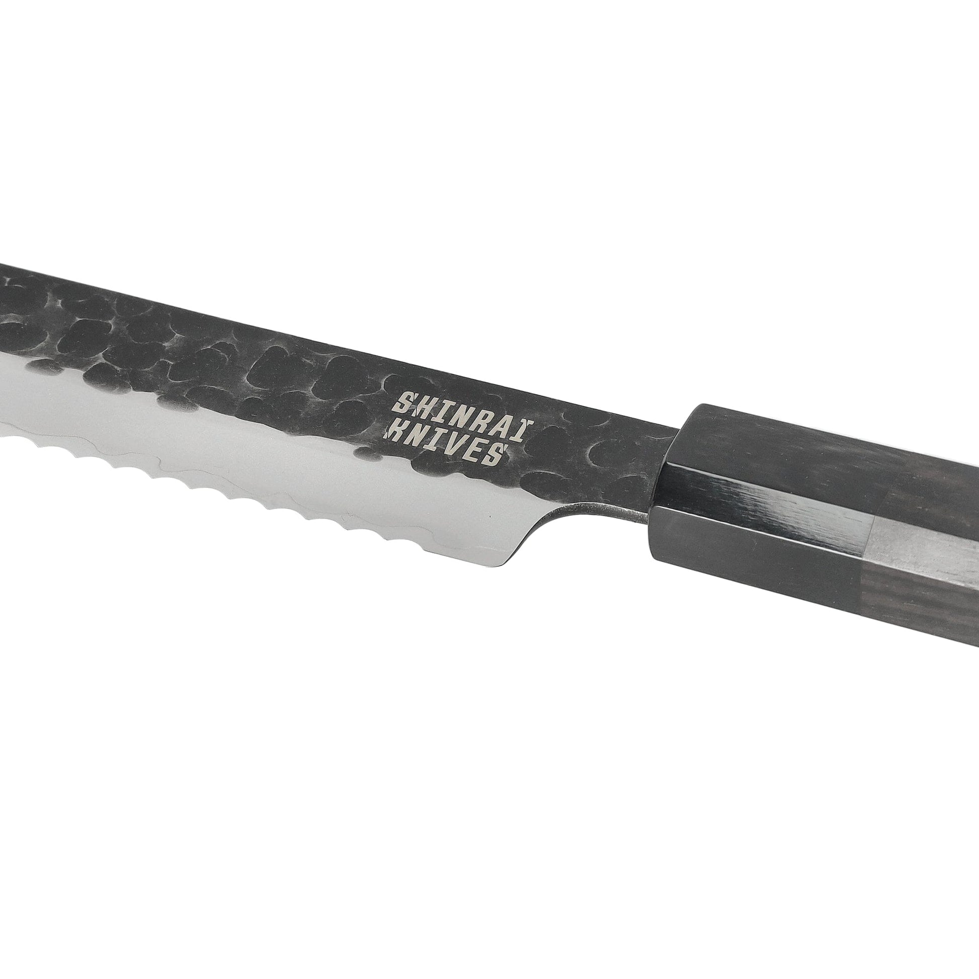 Shinrai Knives - Blackout Edition Damascus Broodmes 20 cm Shinrai Knives 