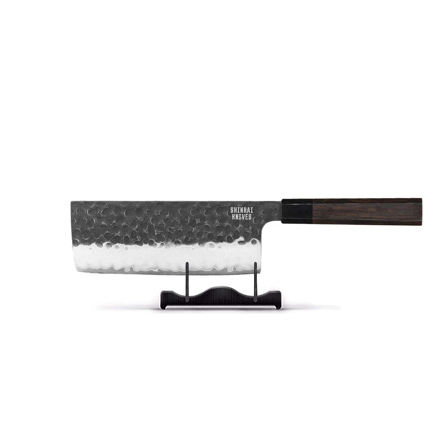 Shinrai Knives - Blackout Edition Damascus Nakiri mes 18 cm Shinrai Knives 