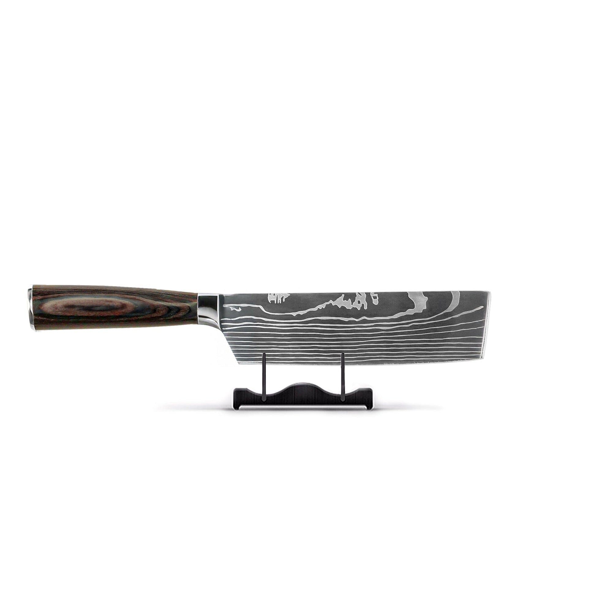 Shinrai Knives - Damascus Print 7-delige Messenset + Messenblok Rotate Messenset met blok Shinrai Knives 