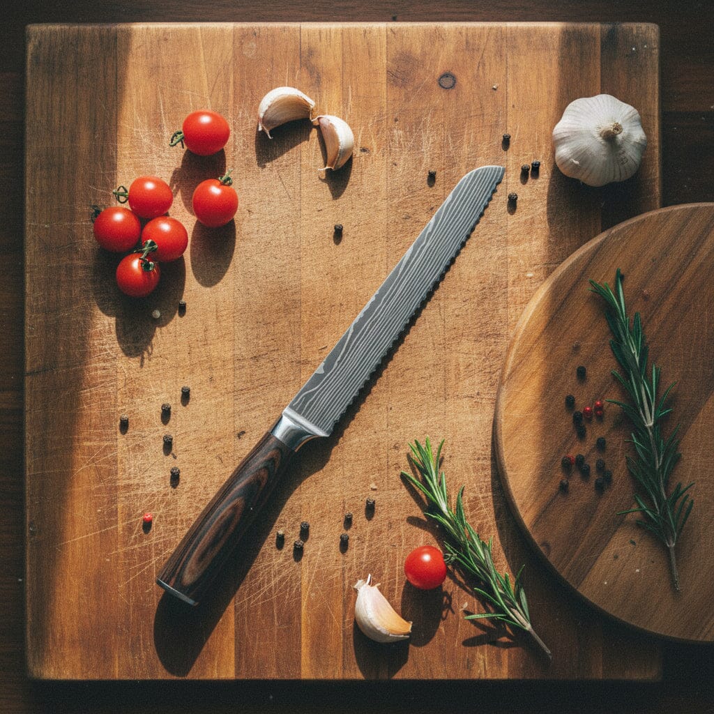 Shinrai Knives - Damascus Print 7-delige Messenset – Kookgigant