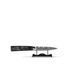 Shinrai Knives - Damascus Print Epoxy Onyx 3-delige Messenset - Koksmes + Santoku + Schilmes Messenset Shinrai Knives 