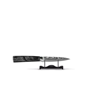 Shinrai Knives - Damascus Print Epoxy Onyx 3-delige Messenset - Koksmes + Santoku + Schilmes Messenset Shinrai Knives 