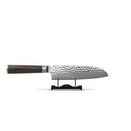 Shinrai Knives - Hammered Damast BR Santoku mes 18 cm Santokumes Shinrai Knives 
