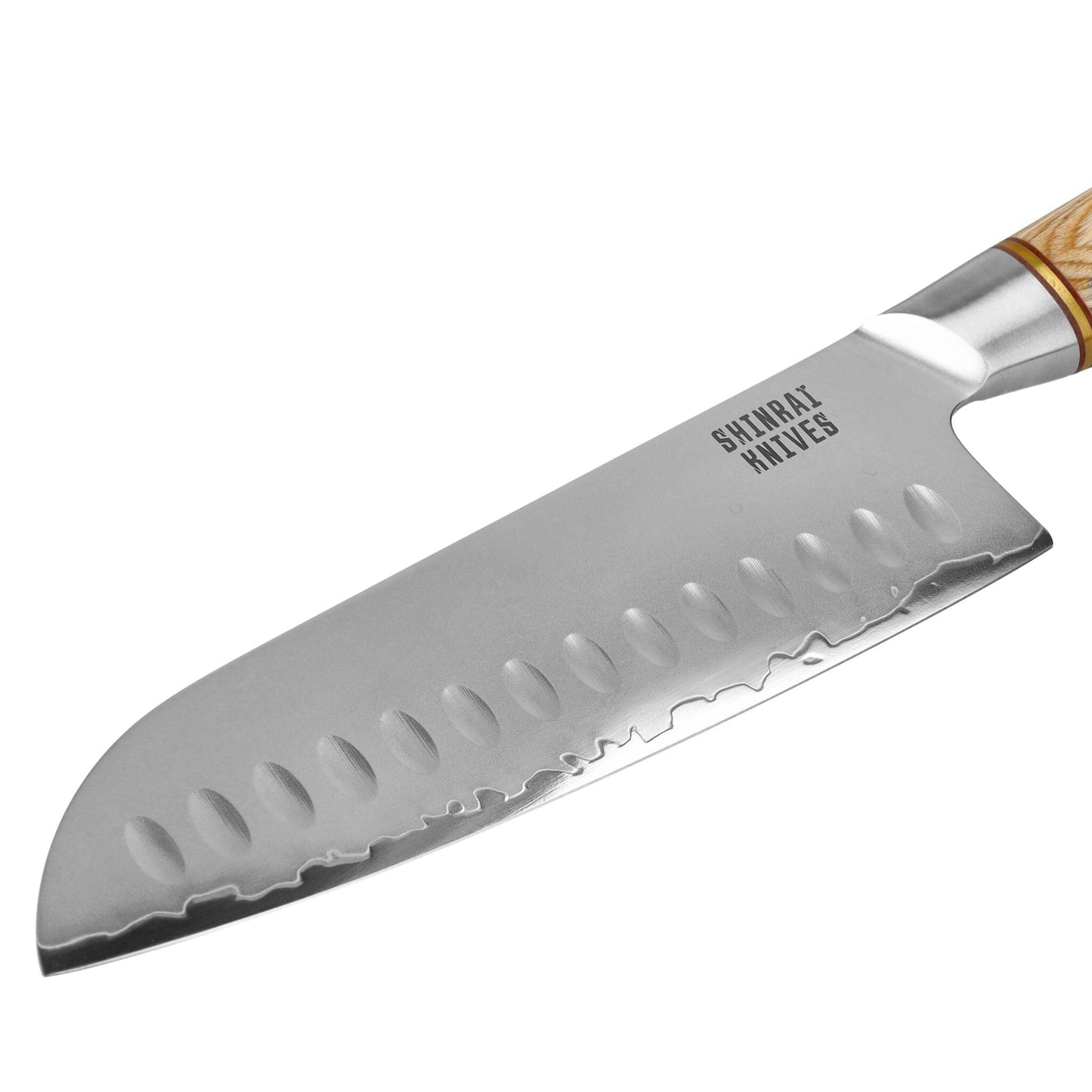 Couteaux Shinrai - Coffret 2 pièces Hikari Damascus - Couteau Santoku + Couteau d'office