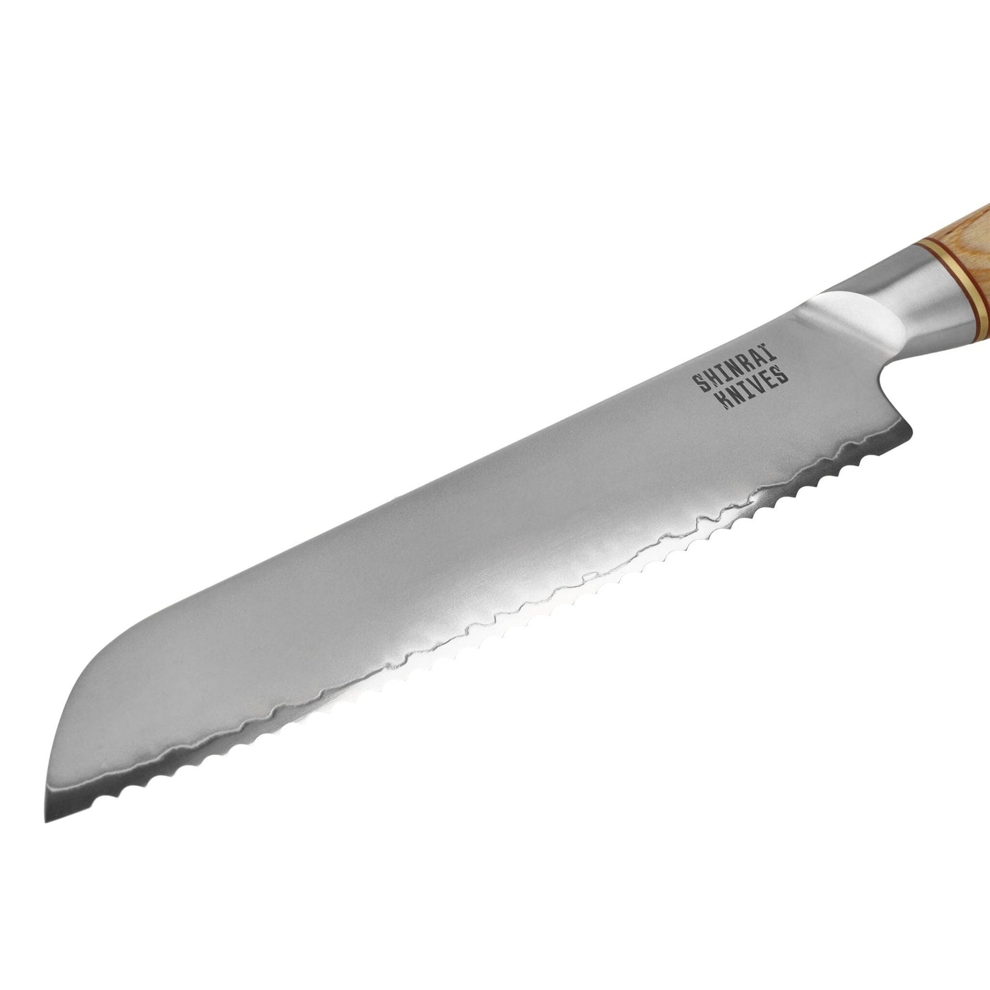 Couteaux Shinrai - Coffret 3 pièces Hikari Damas - Couteau de chef + Couteau à pain + Couteau d'office