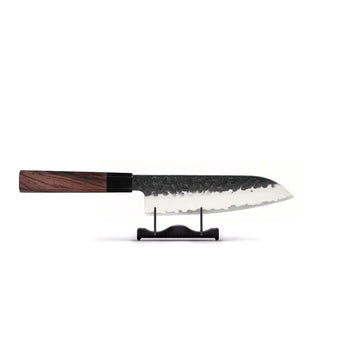 Couteaux Shinrai - Ensemble de couteaux damas Kurayami 3 pièces - Couteau de chef + Santoku + Couteau d'office Ensemble de couteaux Shinrai Knives