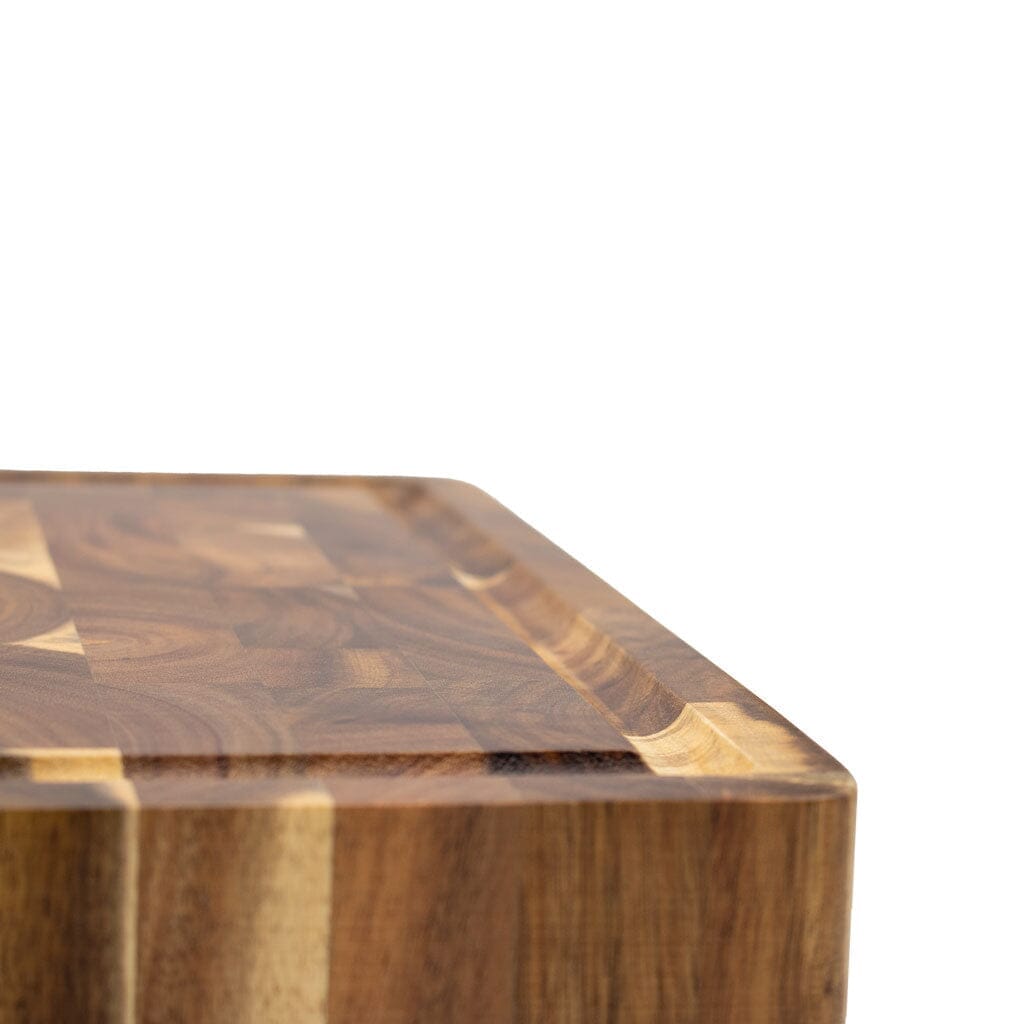 Shinrai Knives - Luxe Snijplank Acaciahout - Kopshout - 41 x 30 x 4.5 cm Houten snijplank Shinrai Knives 