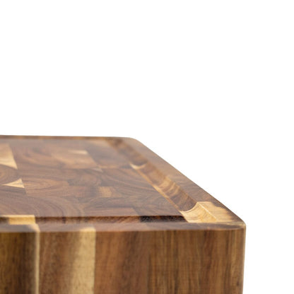 Shinrai Knives - Luxe Snijplank Acaciahout - Kopshout - 41 x 30 x 4.5 cm Houten snijplank Shinrai Knives 