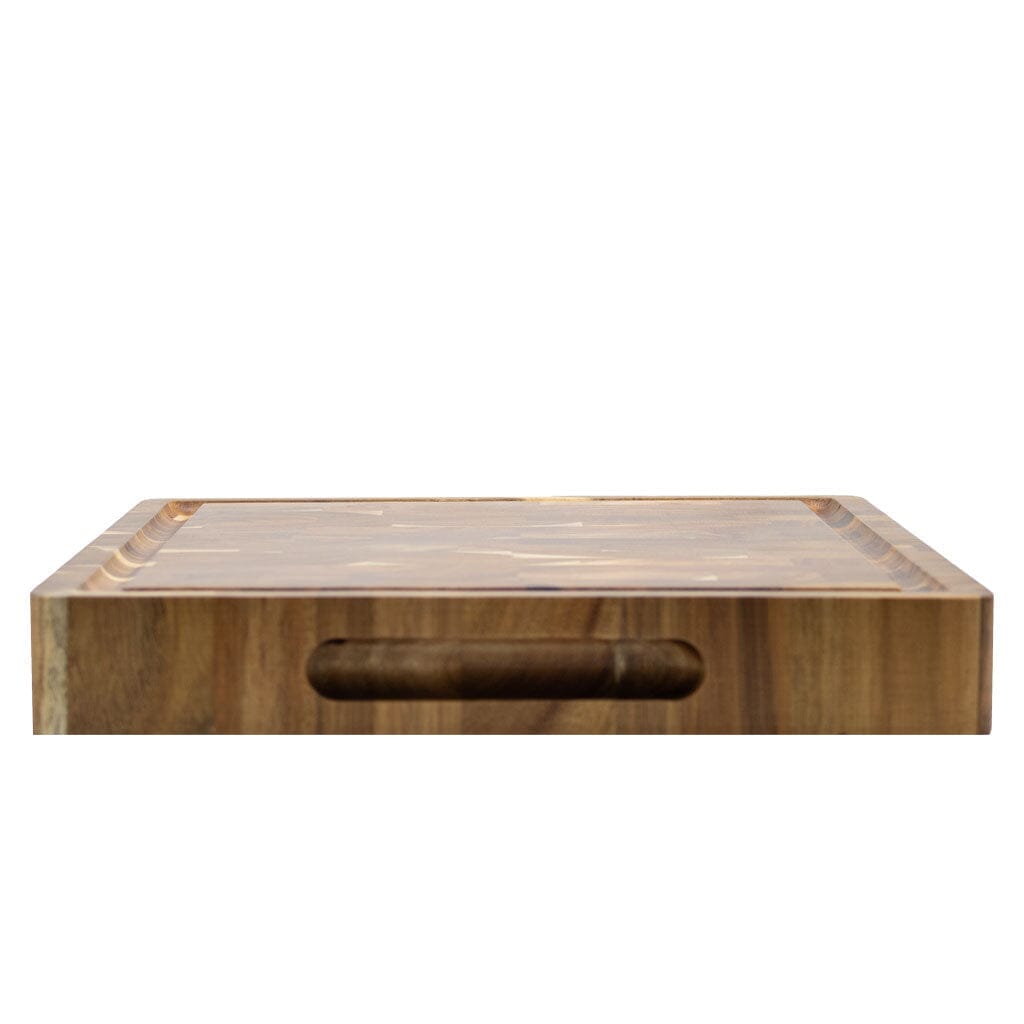 Shinrai Knives - Luxe Snijplank Acaciahout - Kopshout - 41 x 30 x 4.5 cm Houten snijplank Shinrai Knives 