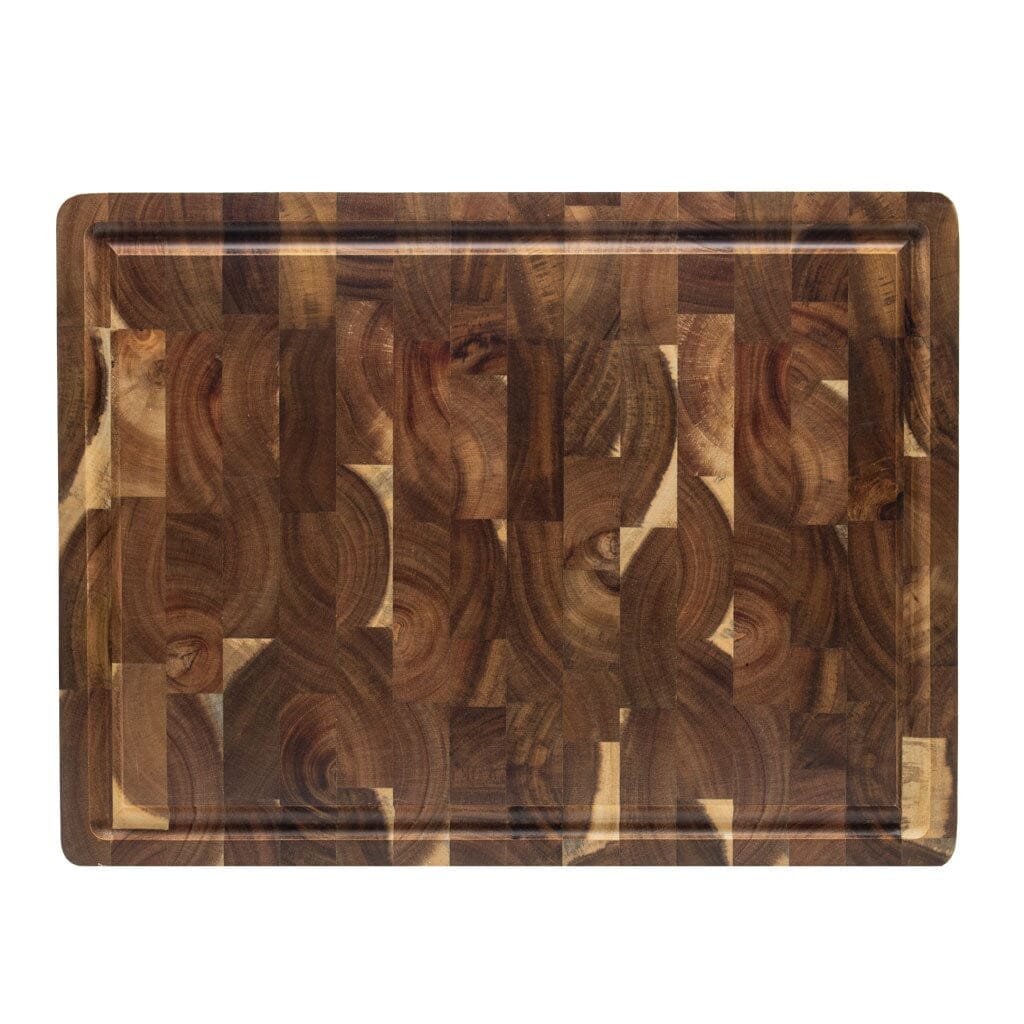 Shinrai Knives - Luxe Snijplank Acaciahout - Kopshout - 41 x 30 x 4.5 cm Houten snijplank Shinrai Knives 