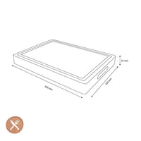 Shinrai Knives - Schaak Snijplank Acaciahout - Kopshout - 35 x 25 x 2.5 cm