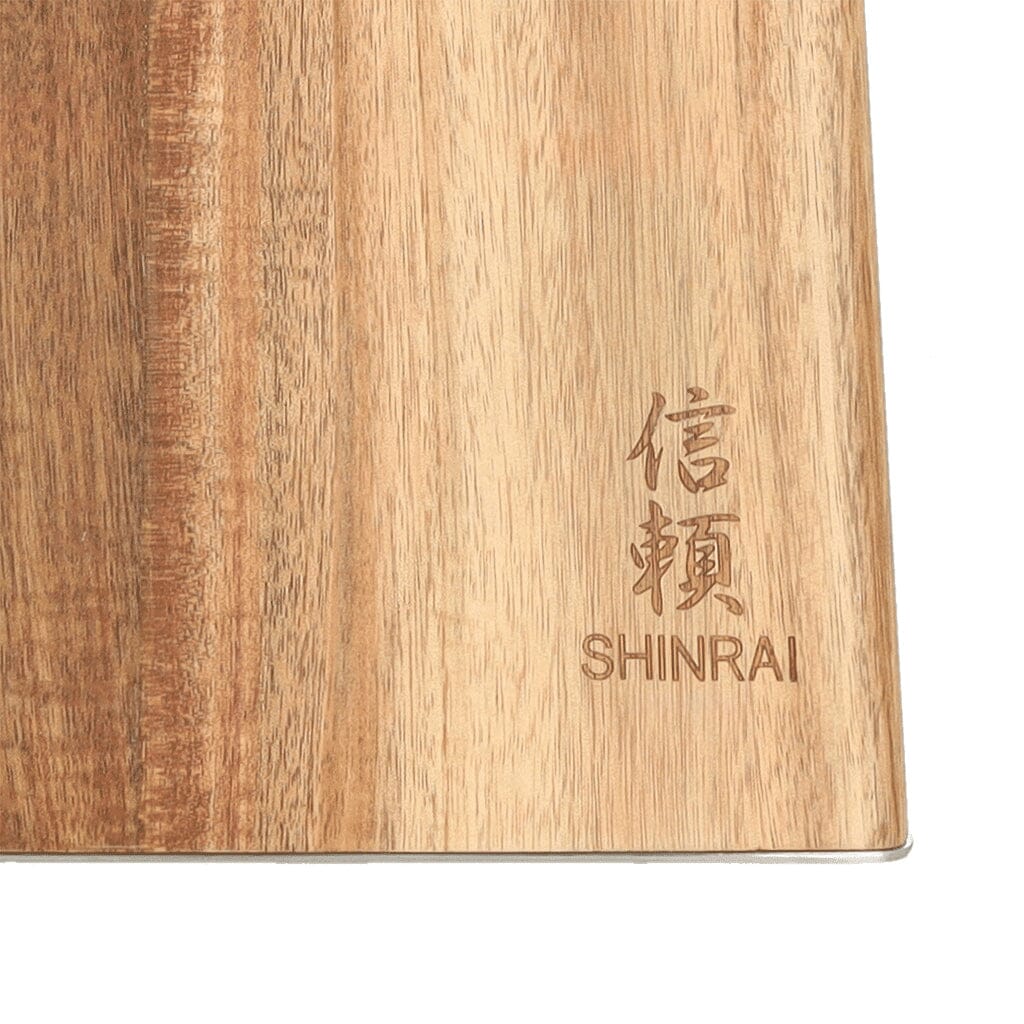 Shinrai Knives - Magnetisch Messenblok Cito Enkelzijdig - Acaciahout Magnetisch messenblok Shinrai Knives 