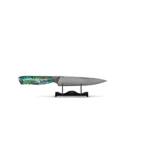 Shinrai Knives - Parelmoer Jewels Serie 5-delige Damascus Messenset Messenset Shinrai Knives 