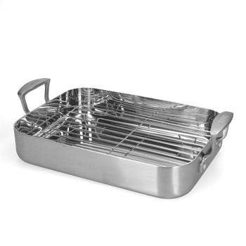 Skottsberg - Plat à rôtir en acier inoxydable 35 x 25 cm Plat à rôtir Skottsberg