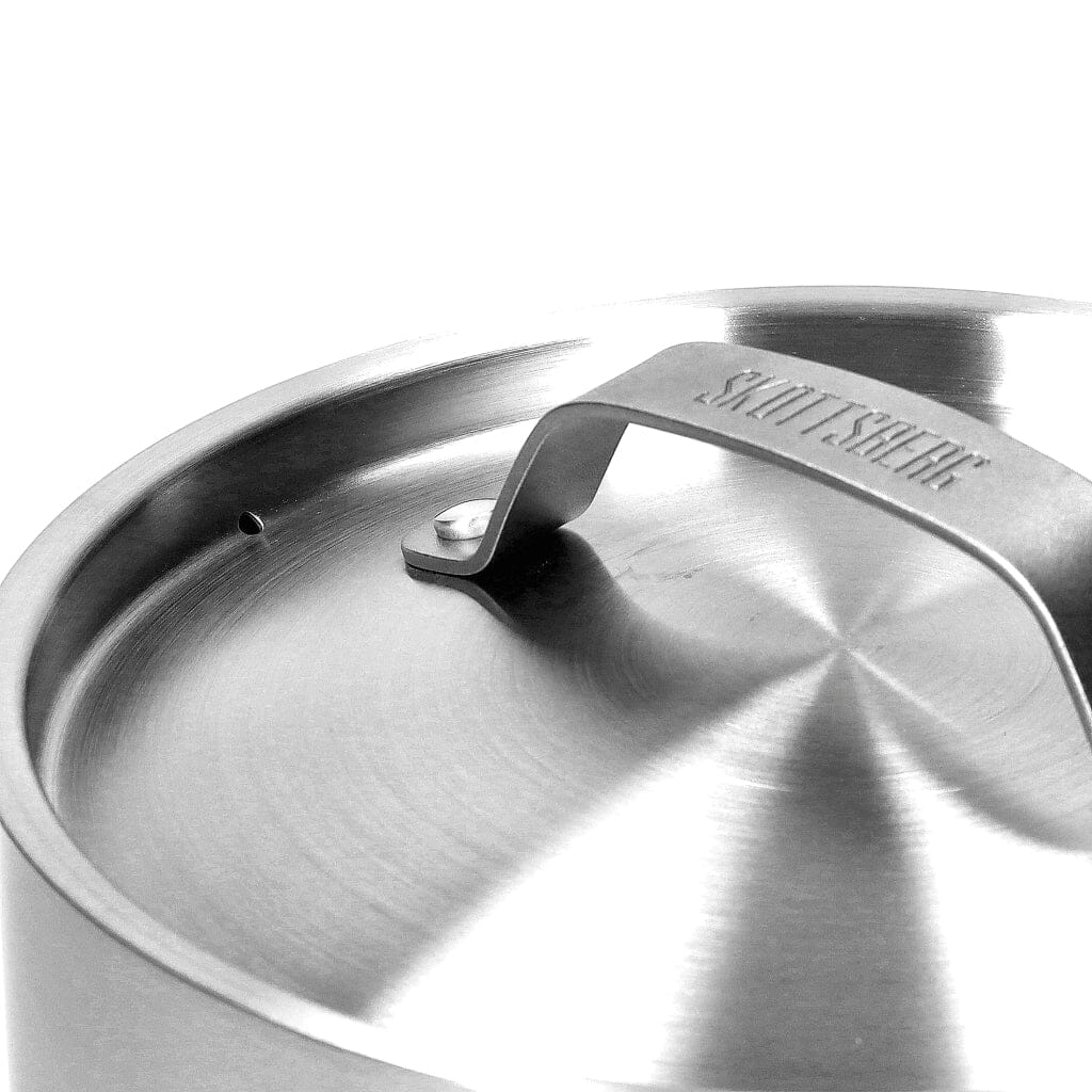 Skottsberg - Stainless Steel Steelpan 16 cm met deksel Steelpan Skottsberg 