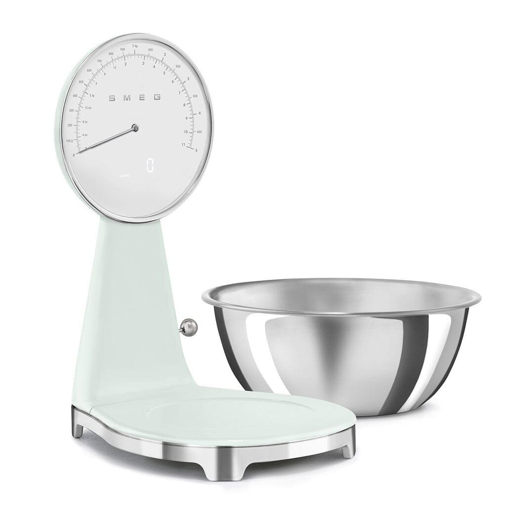 SMEG - Weegschaal Digitaal Jaren 50 Watergroen Keukenweegschaal Smeg 