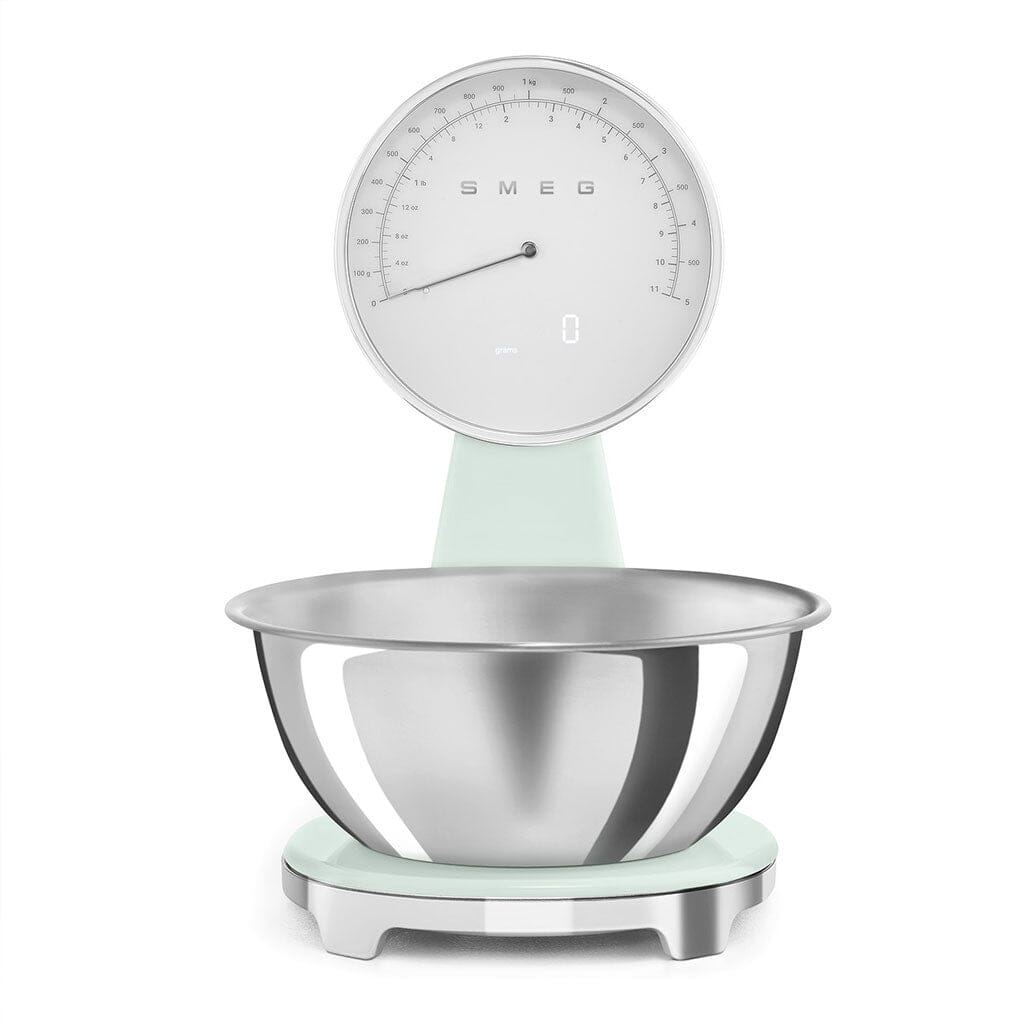 SMEG - Weegschaal Digitaal Jaren 50 Watergroen Keukenweegschaal Smeg 