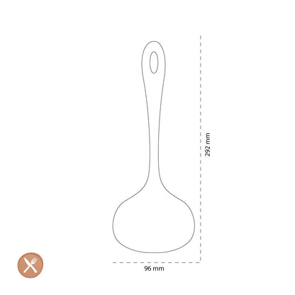 Tools2Cook - Siliconen Soep Lepel Black Pepper