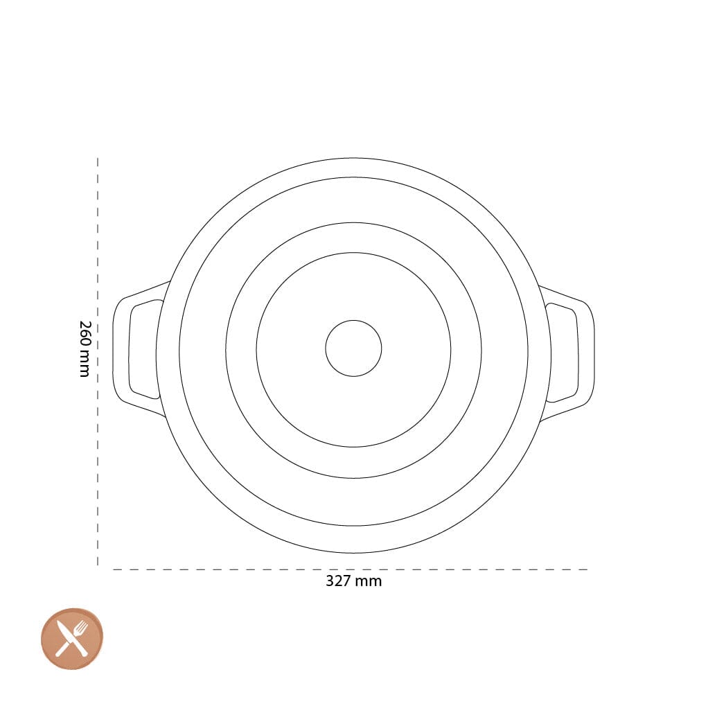 Staub - La Cocotte Braadpan 26 cm - Basilicum Braadpan Staub 