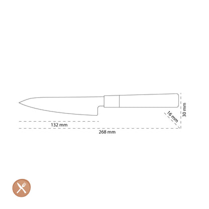 Shinrai Japon - Couteau d&#39;office Takumi Kaza Damas 13 cm