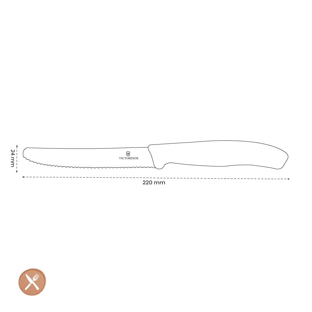 Victorinox - Tomatenmes Swiss Classic Roze 11 cm Victorinox 