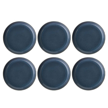 Villeroy & Boch - Crafted Denim - Diep Bord 21,5cm, Set van 6 Borden Villeroy & Boch 