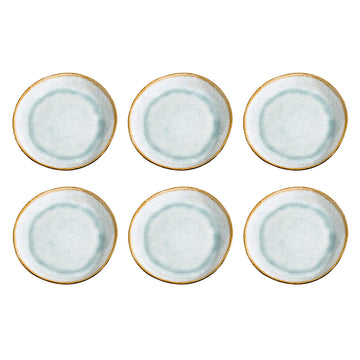 Medard de Noblat - Shadow Aqua Dessertbord 20.5 cm (set van 6)